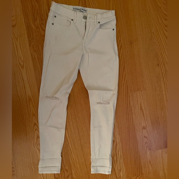 White Express mia mid rise ankle legging in size 4 - Picture 2 of 7